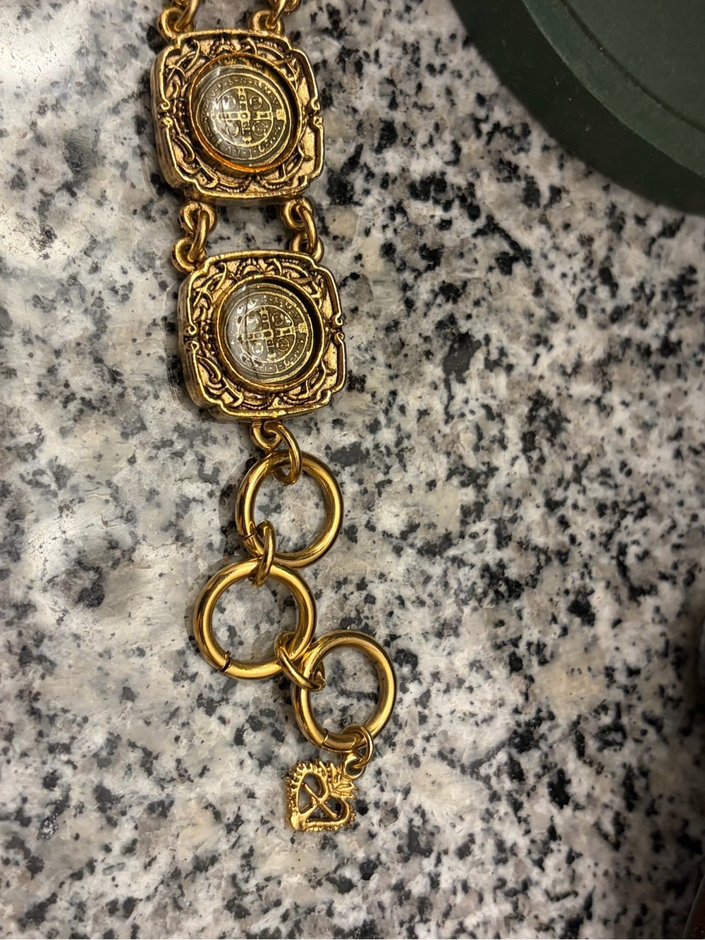 Virgins Saints and Angels San Benito Medallion Link Bracelet - Women Jewelry - Picture 5 of 9